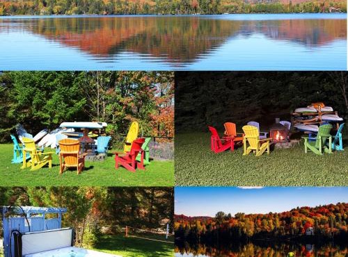 Chalet-Spa-lake access Lac-Superieur-close to Mont-Tremblant ski resort