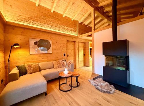 Chalet Spatz Loft with Sauna Kandersteg Oeschinen Lake
