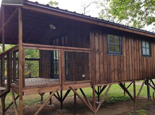 Chalet sur pilotis avec terrasse pour 2 personnes - API-1-52-293