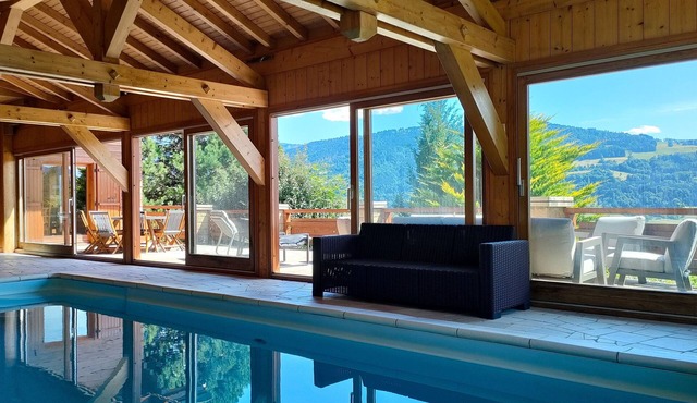 Chalet Taninges - Piscine privée chauffée