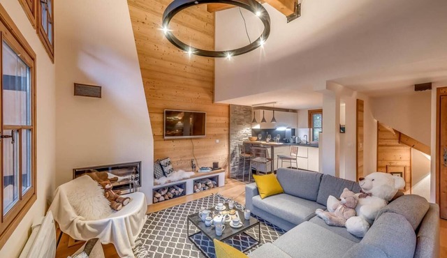 Chalet, view ski slopes, terrace, balcony, fireplace or stove, tv, ski locker, 129m², Tignes
