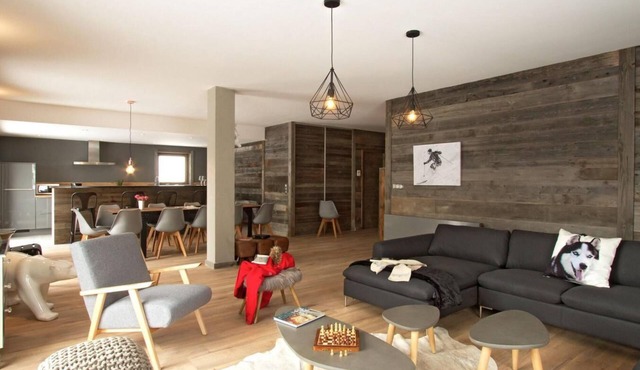 Chalet, wifi, sauna, terrace, parking, tv, ski locker, 230m², Alpe d'Huez