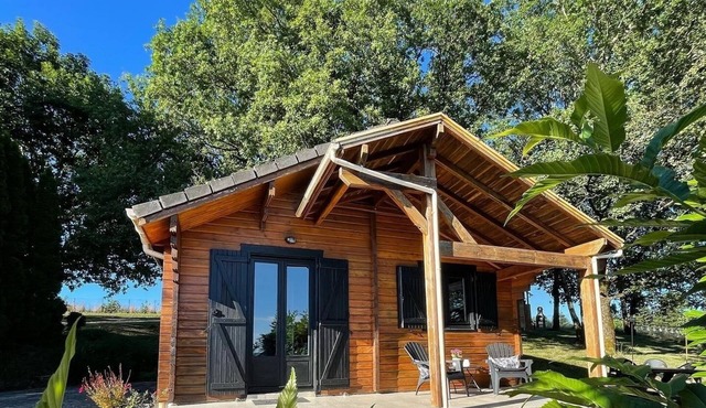 Chalet with swimming pool. Magnificent view!