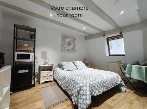 Chambre chez l'habitant - Centre historique - Salle d'eau et WC privés