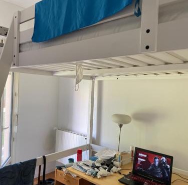 Chambre colocation Lit mezzanine