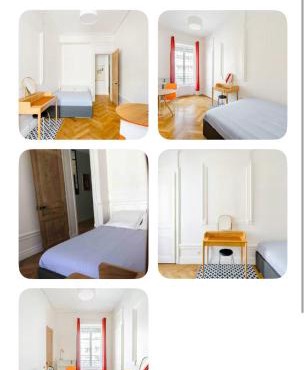 Chambre dans appartement familial au pied du métro et proche parc tête d or