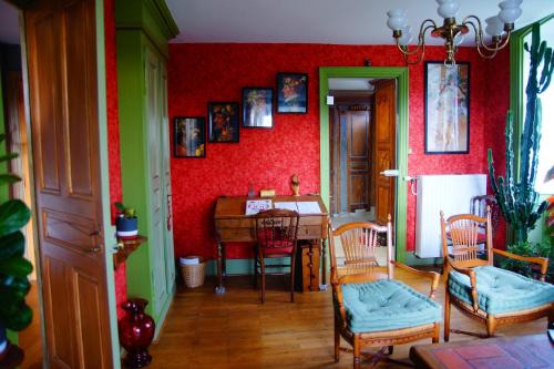 Chambre et pièce à vivre bucolique