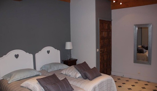 chambre twin avec vue sur parc