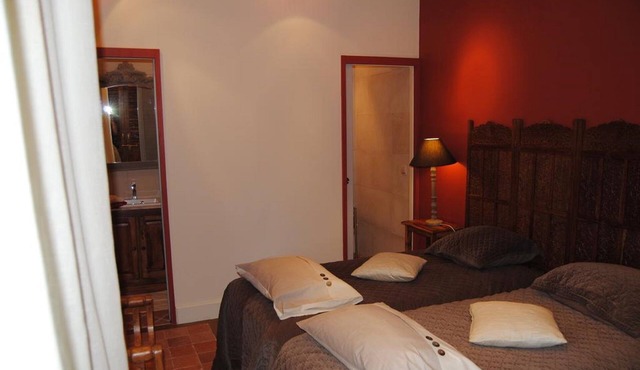 chambre twin avec vue sur parc