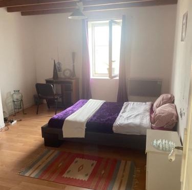 chambre violette coté aéroport calme charmante