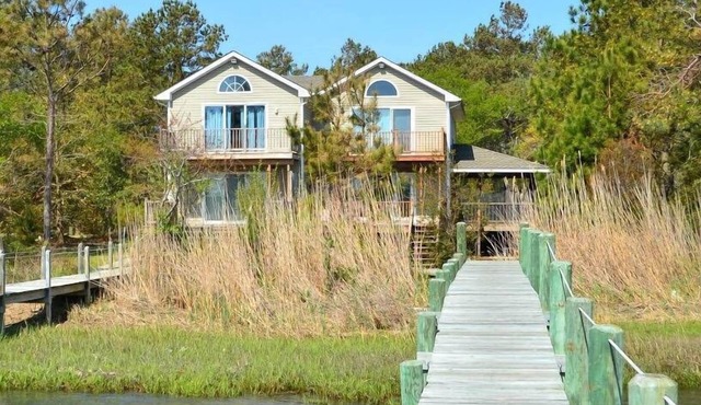 Channel Watch | Assateague Channel Waterfront w/Private Dock, Screened Porch, Balconies & Sunrises