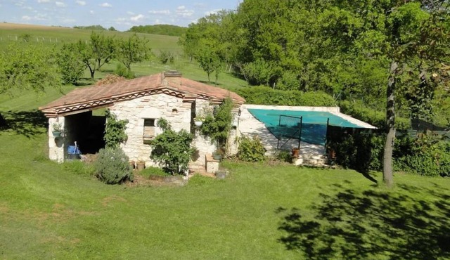 Character house, swimming pool