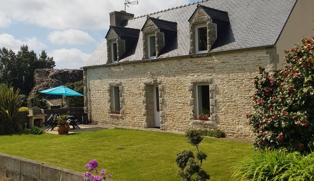 Character house in the countryside between town and sea