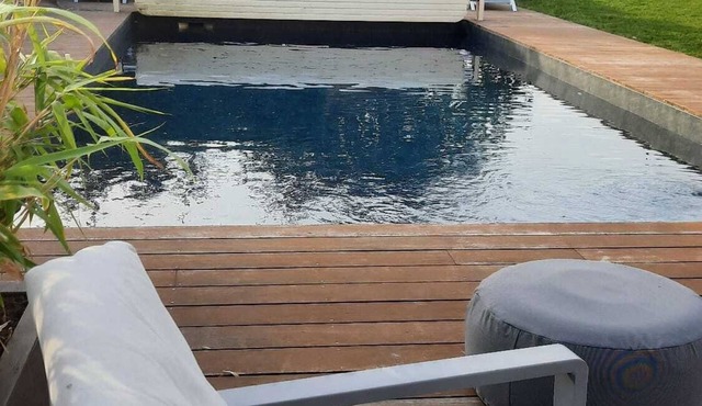 Character house with swimming pool