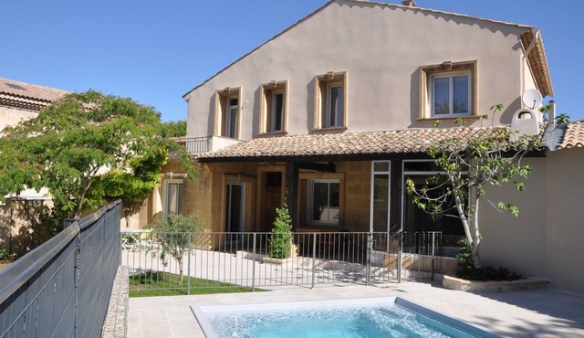 Character house with swimming pool