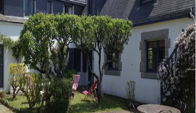 Character house with fruit garden