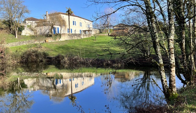 Character property with large swimming pool