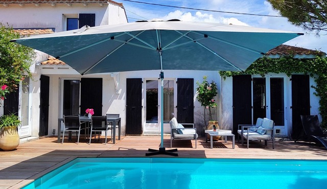 Character villa with heated pool