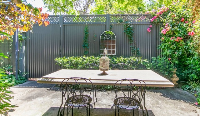 Character with a courtyard