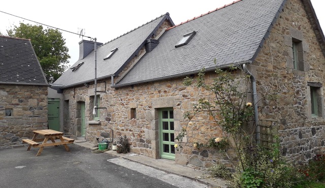 Characteristic stone house near the village