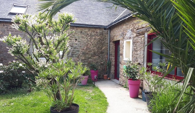 Characteristic stone house in a small village