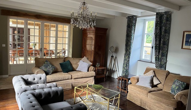 Charentaise House with Private Pool & Gardens. Sleeps 4, 6 or 8 people.