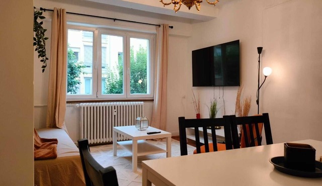 Charismatic Orangerie-15min walk EU Parliament-balcony-Wi-Fi-Tv