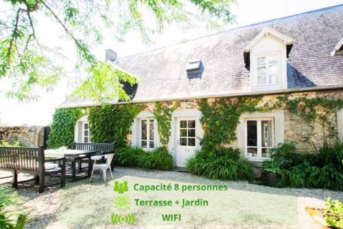 Charmant cottage normand avec vue panoramique sur la côte de Regnéville