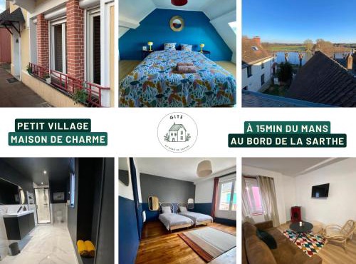 Charmant gîte au bord de la Sarthe - 6 personnes