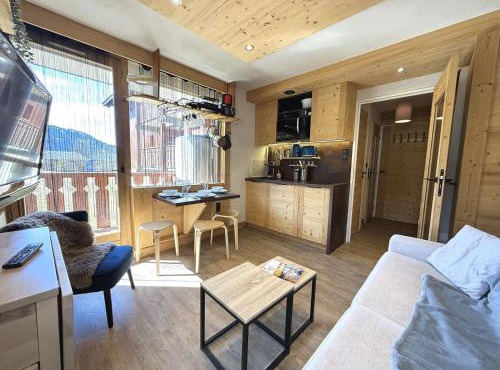 Charmant studio à 300m des pistes et commerces du Cernix - balcon, parking, casier à skis - FR-1-595-99