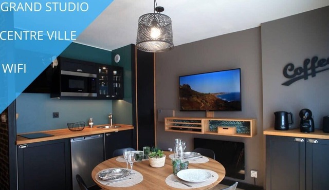 Charmant studio centre ville grand confort gare