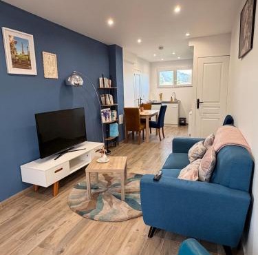 Charmant studio proche Paris & Normandie
