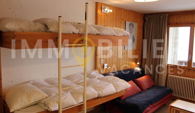 Charmant studio pour 2 personnes situé au premier sous-sol de la résidence Soleil 2000 B à Chandolin