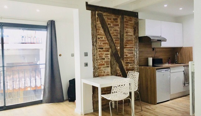 Charmant Studio Refait à Neuf, au Pied du Métro et du Tramway