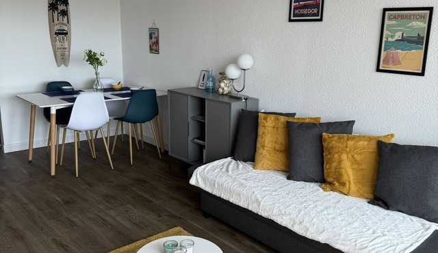 Charmant T2 à 1 Min de la Mer Balcon & Parking Capbreton Chiens Acceptés !