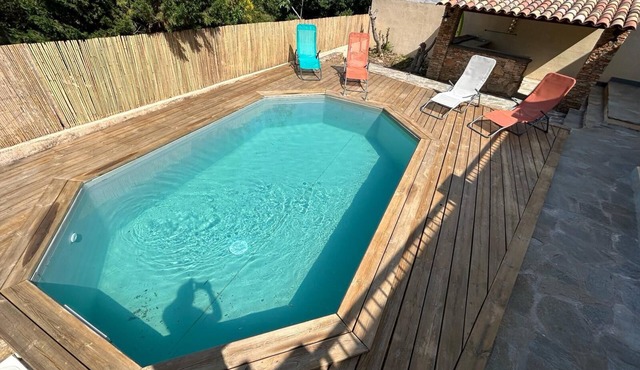 Charmante Villa Avec Piscine, vue mer sur la Commune de Furiani Proche de Bastia