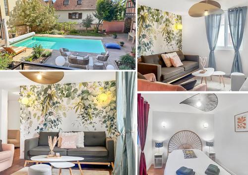Charme alsacien avec piscine, proche Strasbourg et Grand Ried