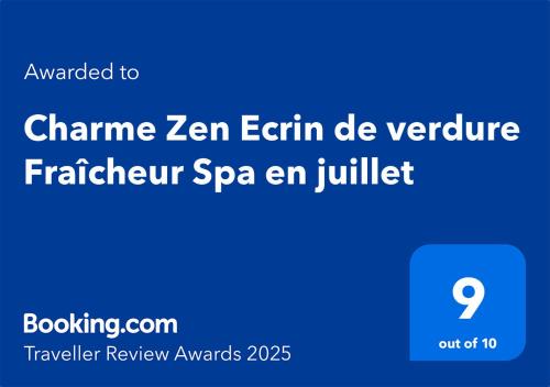 Charme Zen Ecrin de verdure Fraîcheur Spa