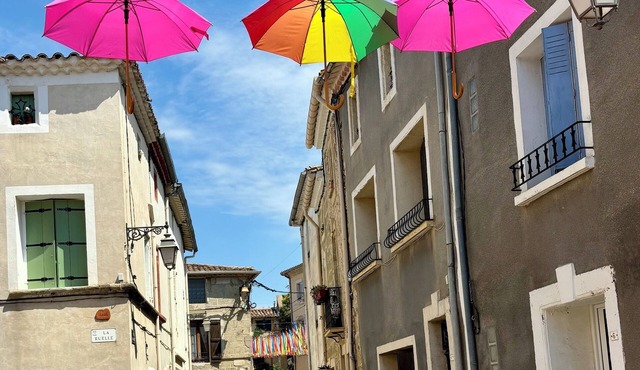 Charming 1-bedroom 1.5 bathroom house in enchanting Pomérols with AC and 2nd bed