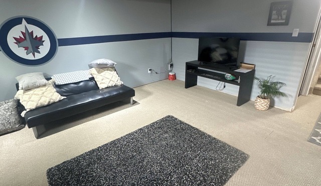 Charming 1-bedroom-1 bath basement suite with AC, WiFi in downtown Souris mb