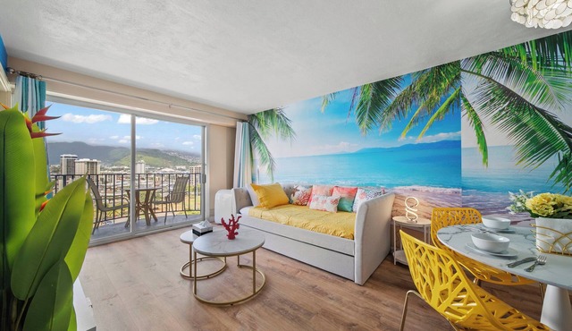 Charming 1-bedroom apartment in beautiful Honolulu with WiFi, AC