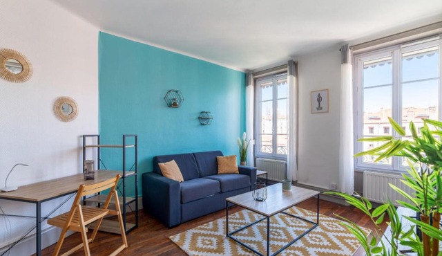 Charming 1-bedroom in Villeurbanne near Part-Dieu train station - Welkeys