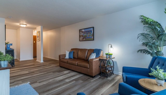 Charming 1-bedroom apartment in historic downtown Cedar Falls with AC.