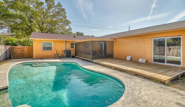 Charming 12-Guest Home with Pool & Fenced Backyard