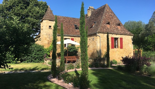 Charming 18th century stone house with private heated pool and large garden