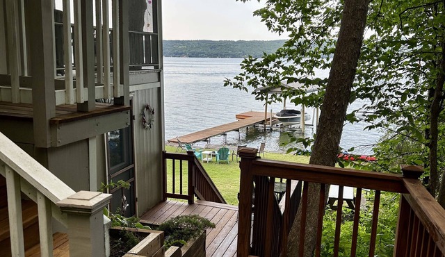 Charming 1940’s seasonal cottage on Cayuga Lake.
