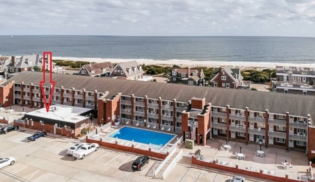 Charming 2-bedroom Cape Roc Condo with pool and only half block to the beach.