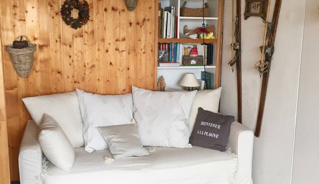 Charming 2 room apartment - view of Mont-Blanc - at the foot of the slopes in Aime 2000