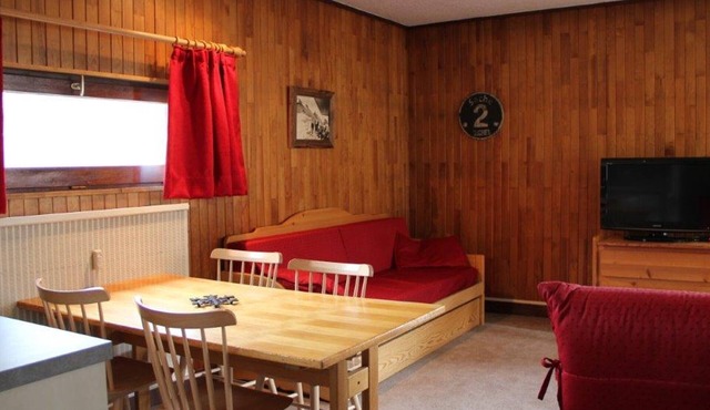 Charming 2-room in Tignes, 100m from slopes, South/West balcony