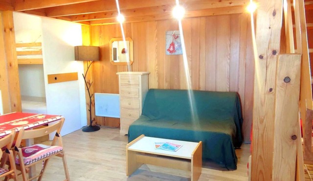 Charming 2-Room Mezzanine Apt with Internet, Near Ski Lifts, Quiet & Cozy